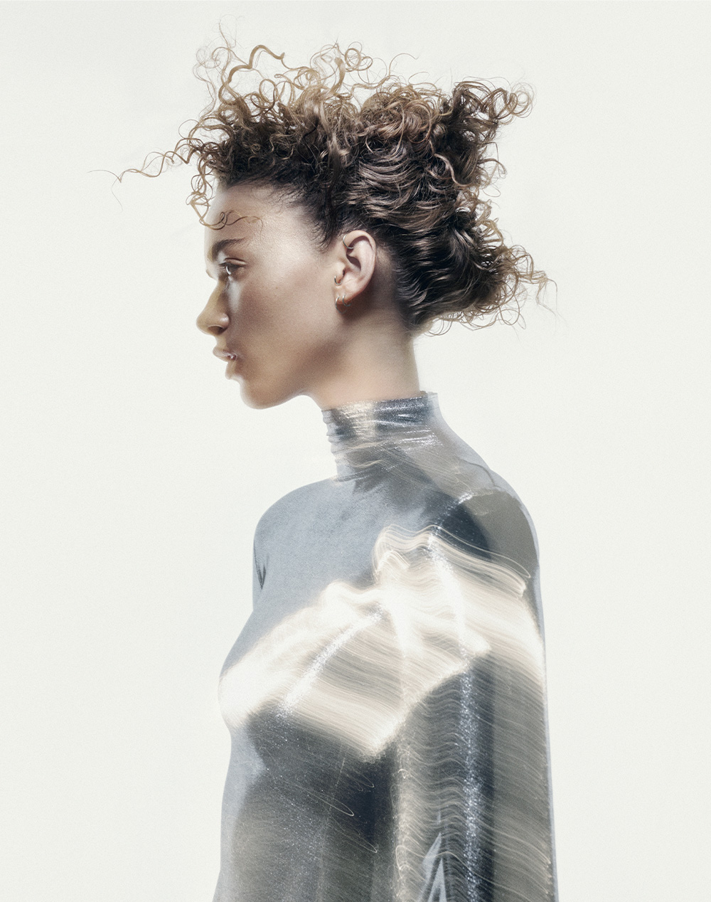 Curly Mohawk Updo with Shaved Sides - Lisa Muscat Vitale - Ascension Collection